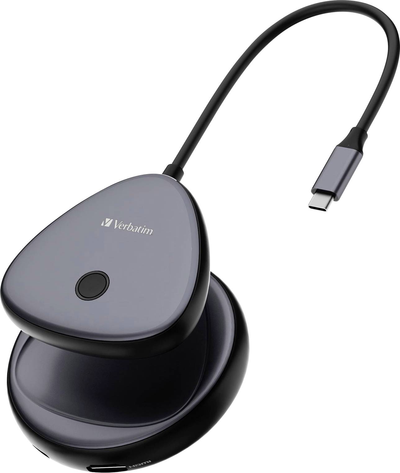 Verbatim WDA-02 "Share My Screen" USB-C® / HDMI Adapter [1x USB-C® - 1x HDMI®] Schwarz, Grau 15 cm