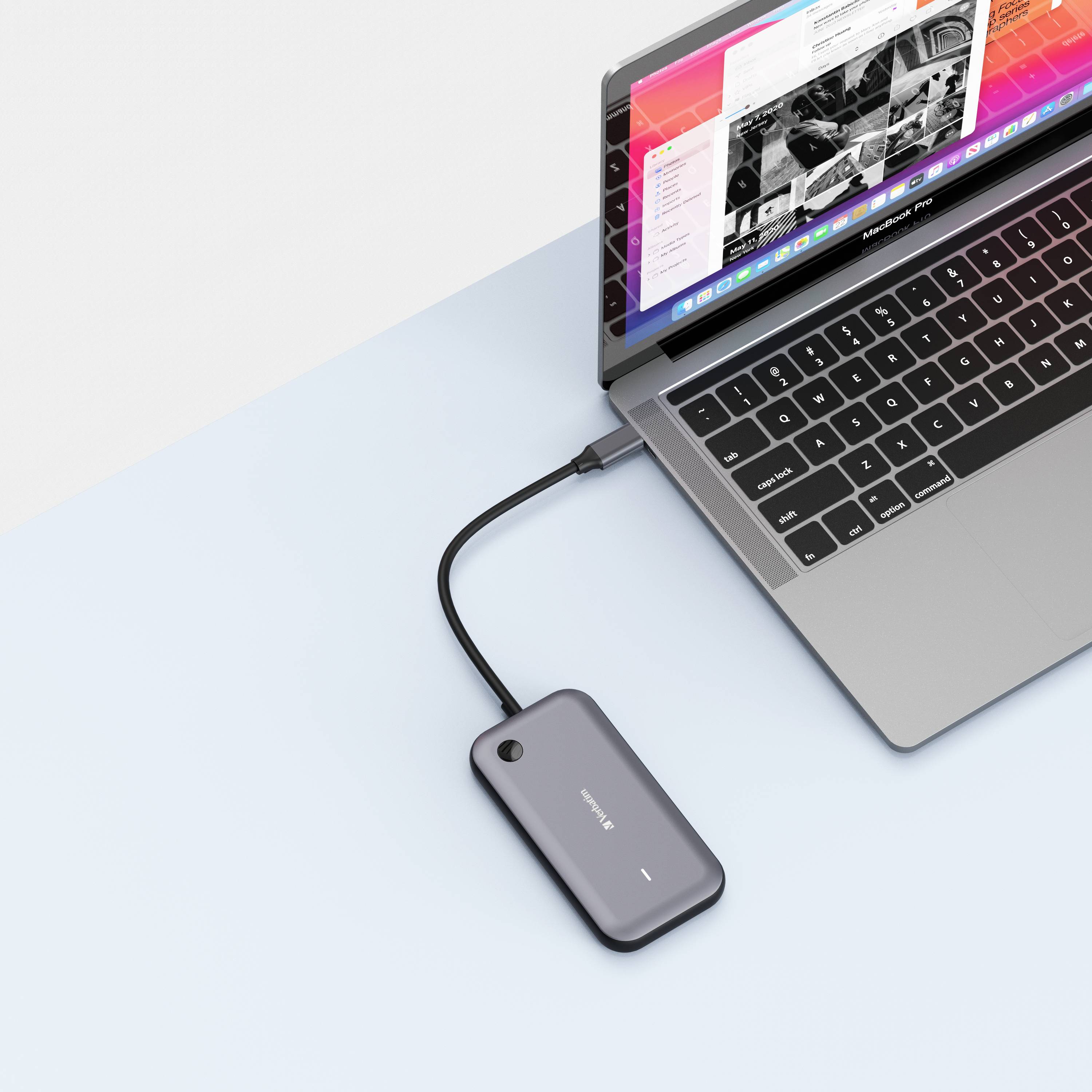 Verbatim WDA-01 "Share My Screen" USB-C® / HDMI Adapter [1x USB-C® - 1x HDMI®] Schwarz, Grau 15cm