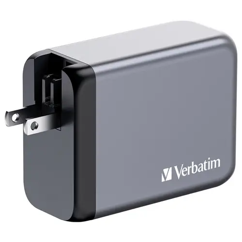 Verbatim GNC-200 GaN Reiseladeadapter 200 W 1x USB-A, 3x USB-C® USB PD, USB PD 3.0, QC 3.0 Grau GaN Verbatim GNC-200 GaN Reiseladeadapter 200 W 1x USB-A, 3x USB-C® USB PD, USB PD 3.0, QC 3.0 Grau GaN