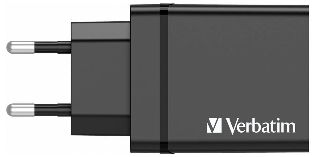 Verbatim CHR-30EU1 USB Ladegerät 30W 3x USB-A, 1x USB-C® USB PD, QC 3.0, USB PD 3.0 Schwarz