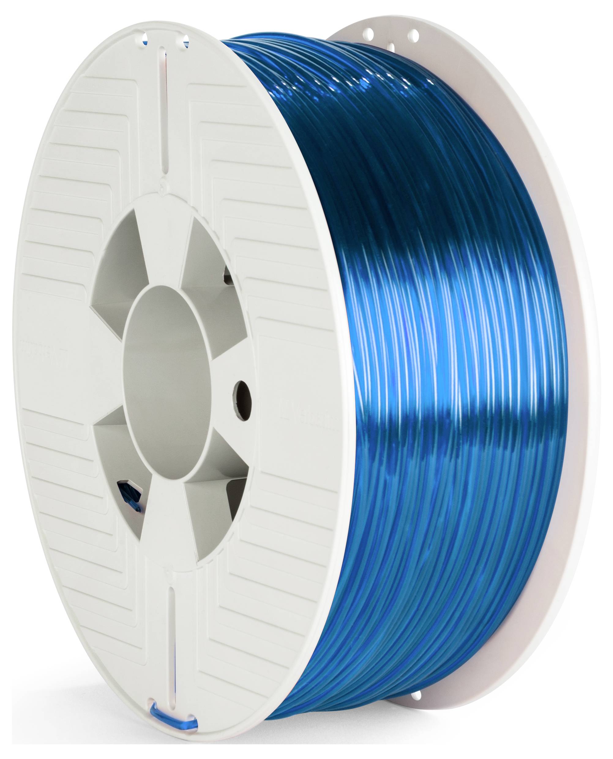 Verbatim 55064 55064 Filament PETG schlagfest, flexibel 2.85mm 1kg Blau, Transparent 1St.