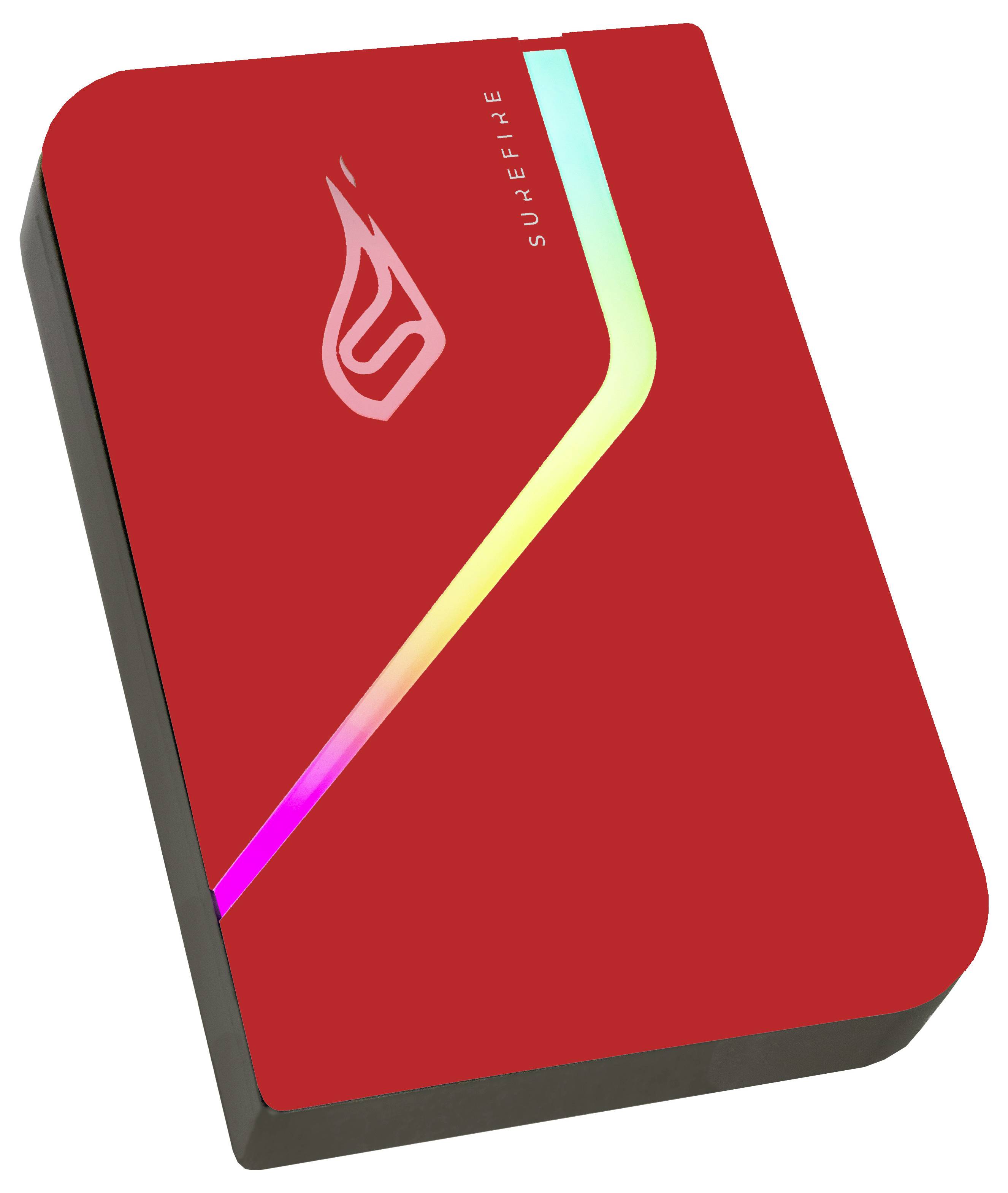 SureFire PyroDrive Gaming 1TB Externe SSD USB-C® (USB 3.2 Gen 1) Rot 53693