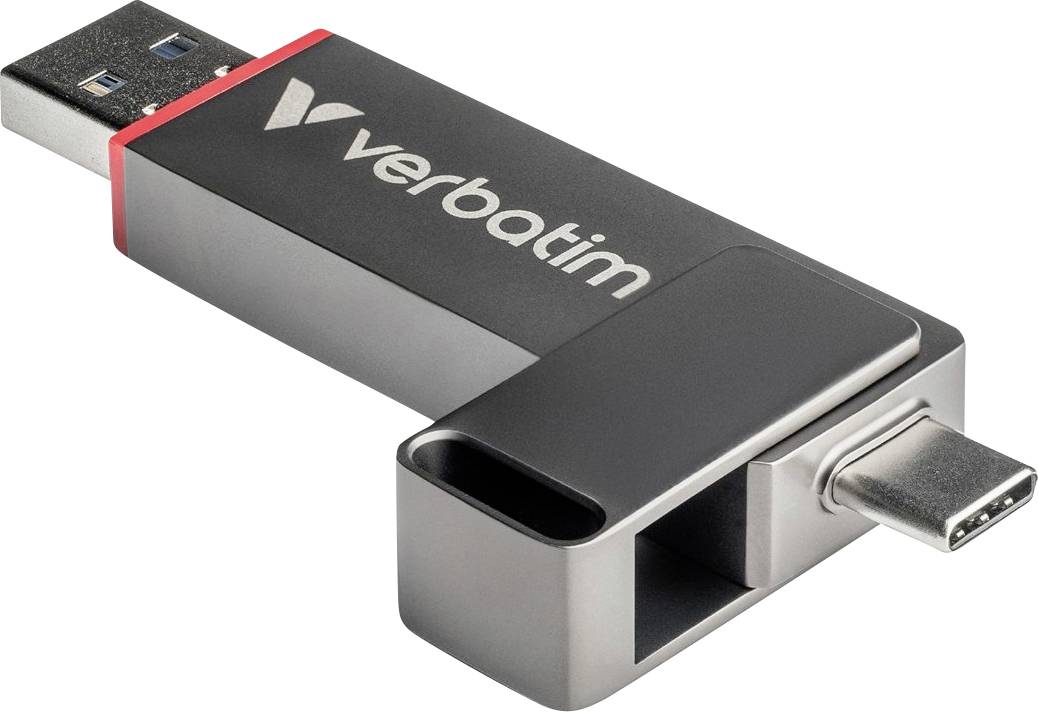 Verbatim Dual QuickStick USB-Stick Retail 128GB Silber 32040 USB-C® (USB 3.2 Gen 1), USB-A (USB 3.2 Gen 1)