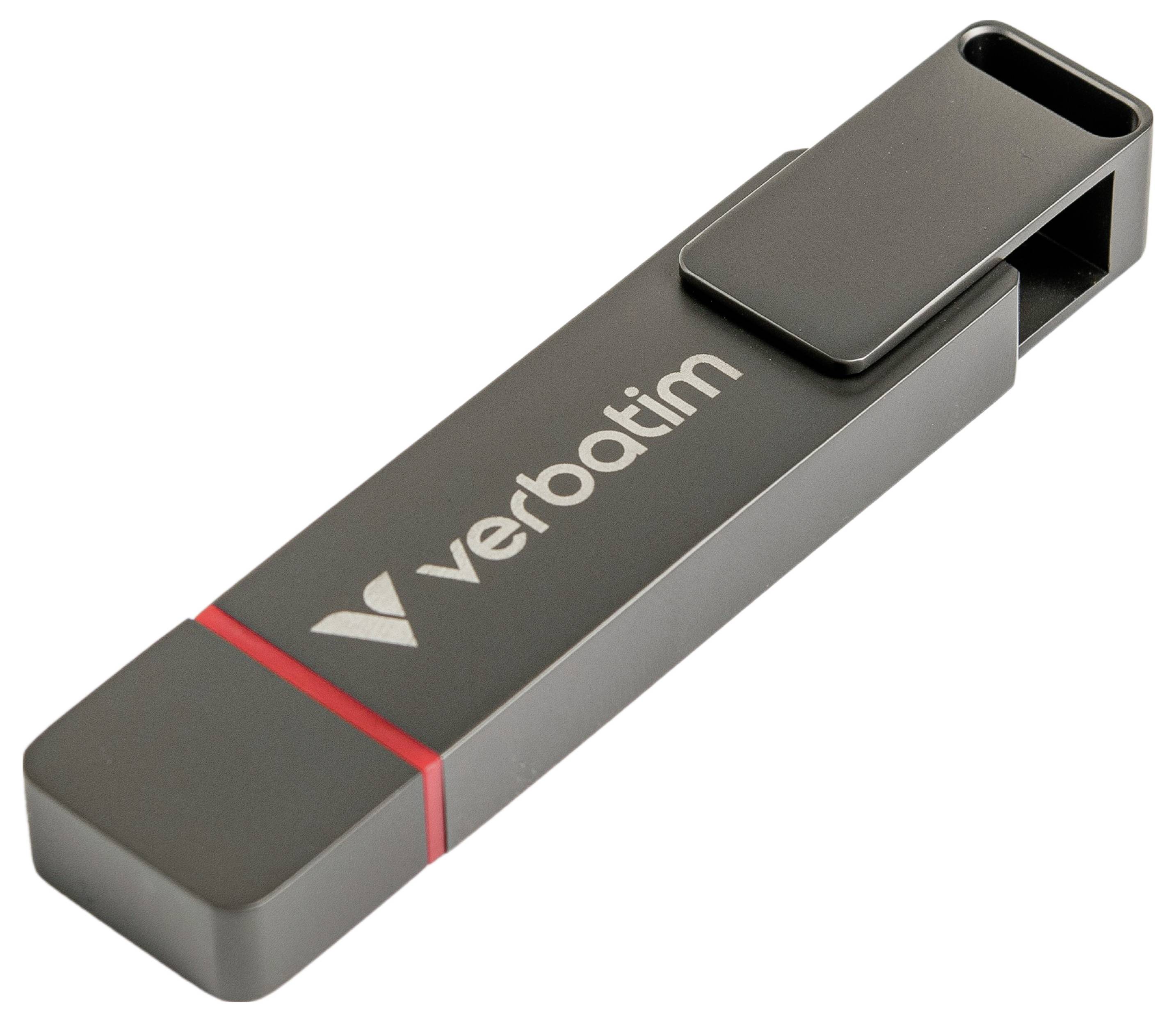 Verbatim Dual QuickStick USB-Stick Retail 1TB Silber 32043 USB-C® (USB 3.2 Gen 1), USB-A (USB 3.2 Gen 1)