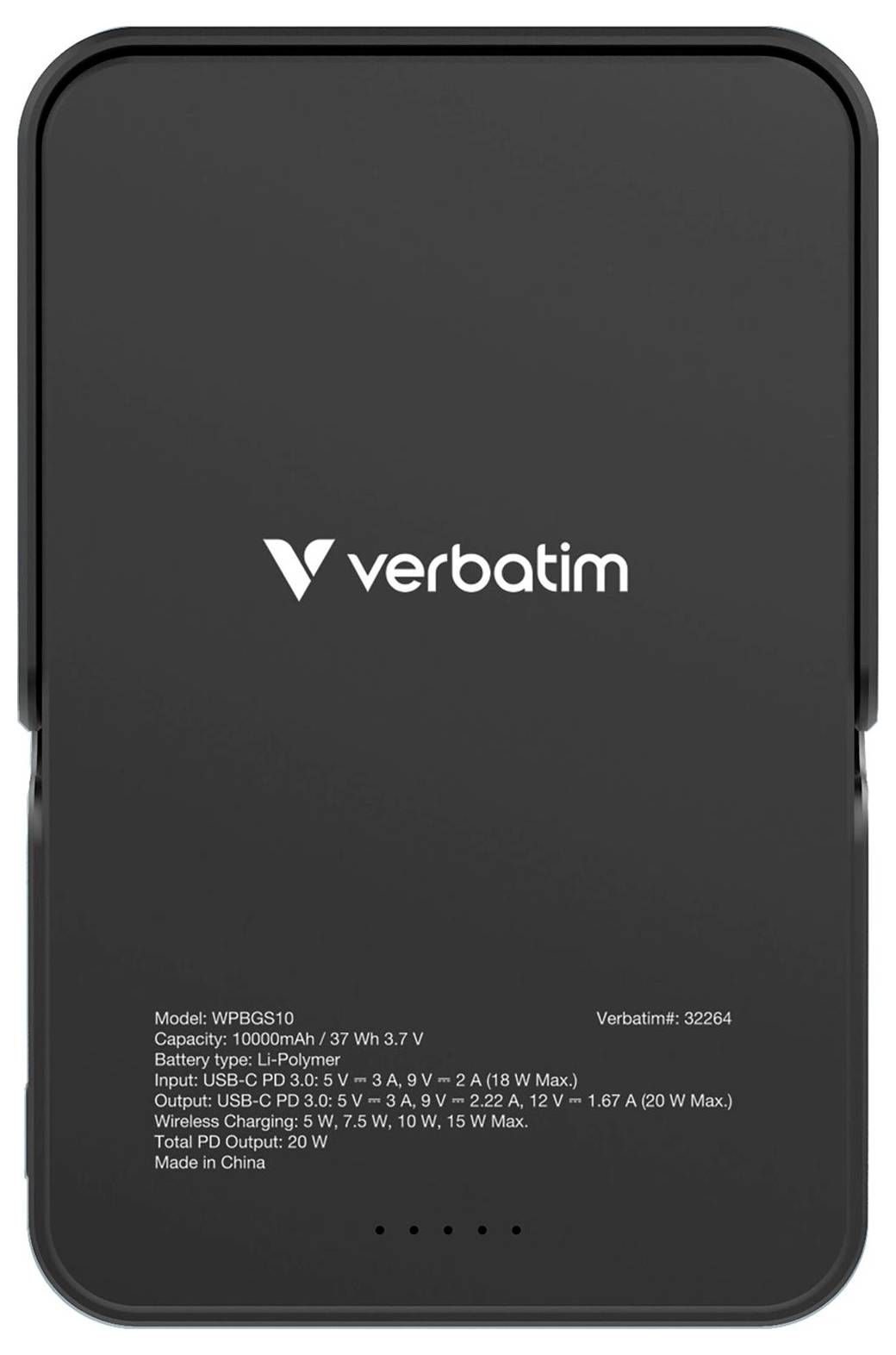 Verbatim Charge 'n' Go Powerbank 10000 mAh USB PD 3.0, QC 3.0 LiPo USB-C® Schwarz