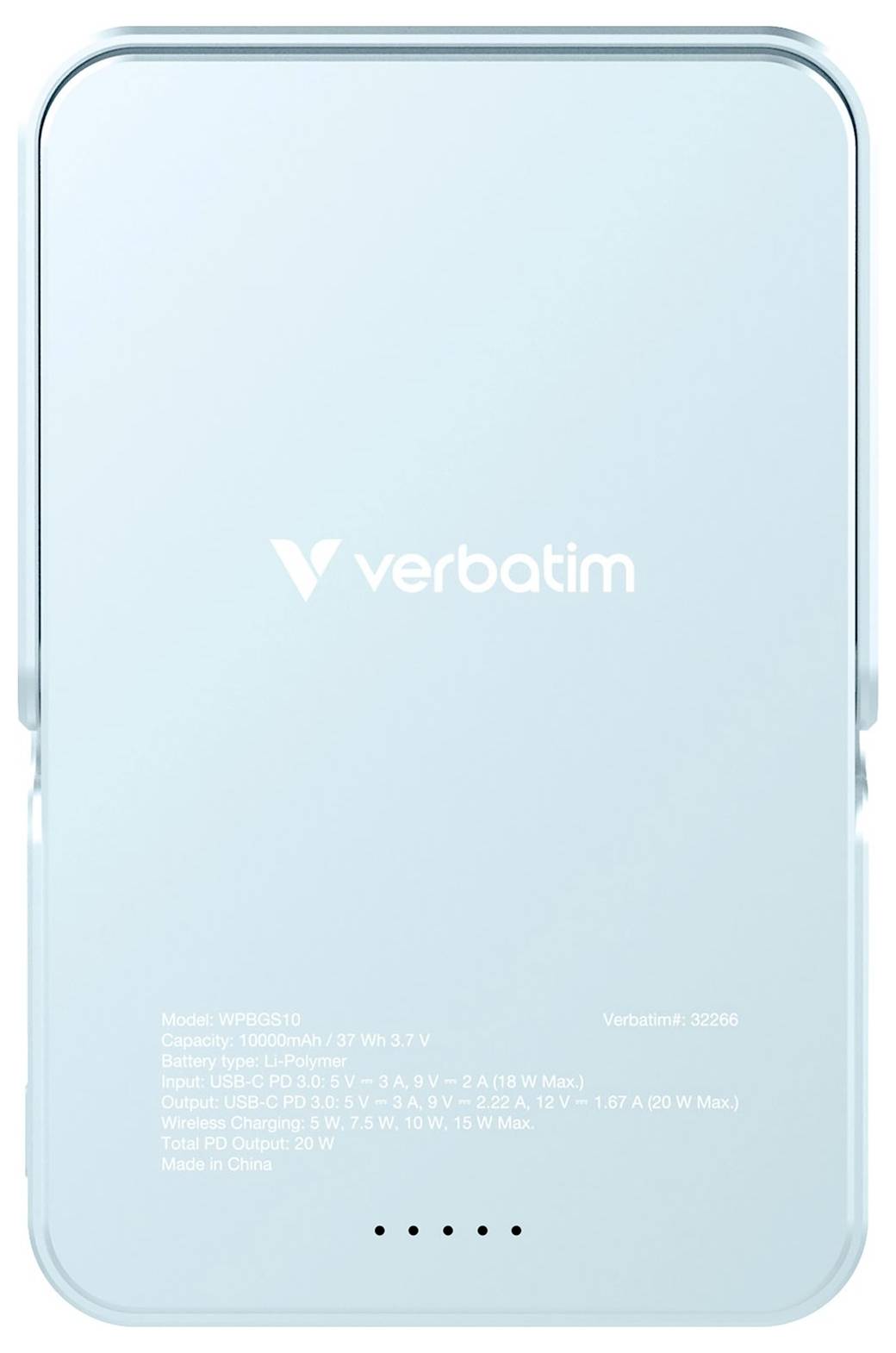 Verbatim Charge 'n' Go Powerbank 10000 mAh USB PD 3.0, QC 3.0 LiPo USB-C® Blau