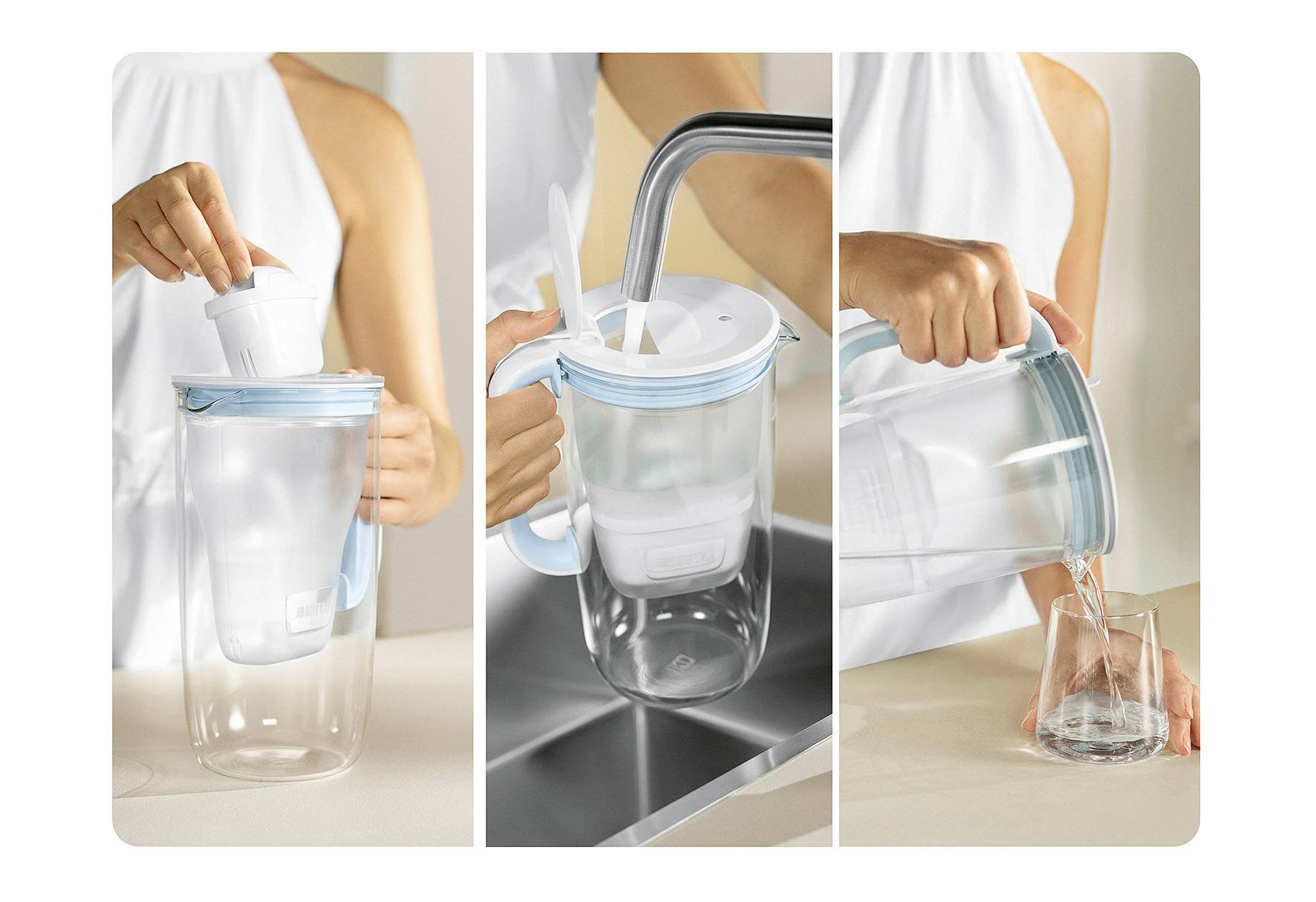 Brita Maxtra Pro Pure 4er 122027 Wasserfilter Weiß