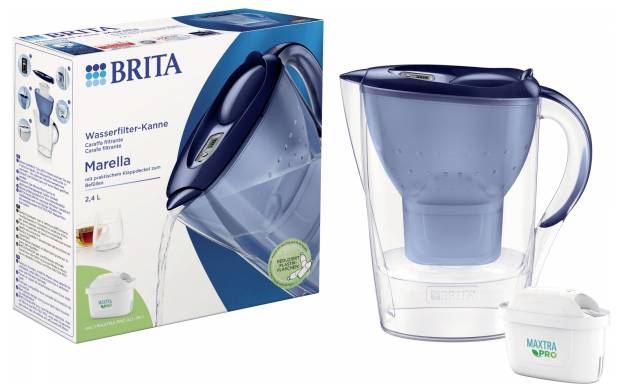 Brita Marella 125233 Wassersparfilter-Set 2.4 l Blau