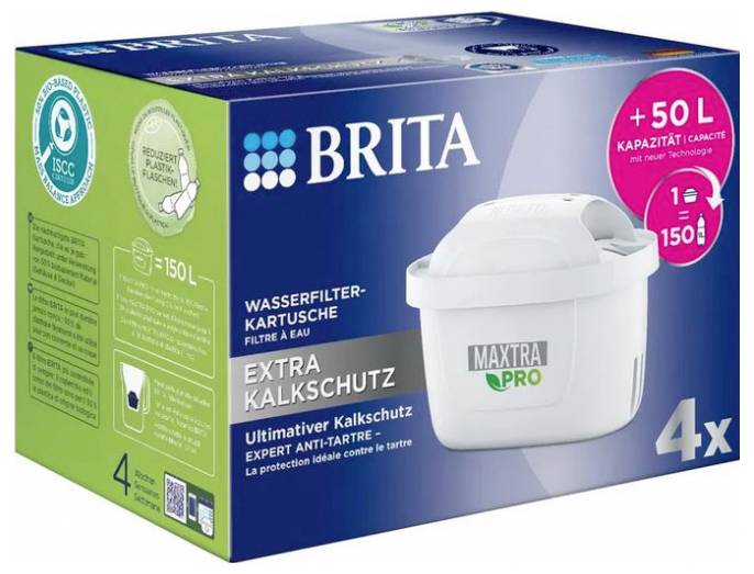 Brita Maxtra Pro Extra 4er 122188 Wasserfilter Weiß