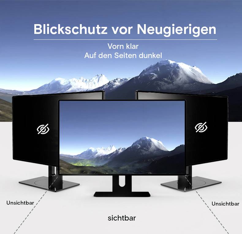Renkforce RF-MMAPS-240 Blickschutzfolie Monitor 61cm (24") Bildformat: 16:9 RF-6824102 Universal