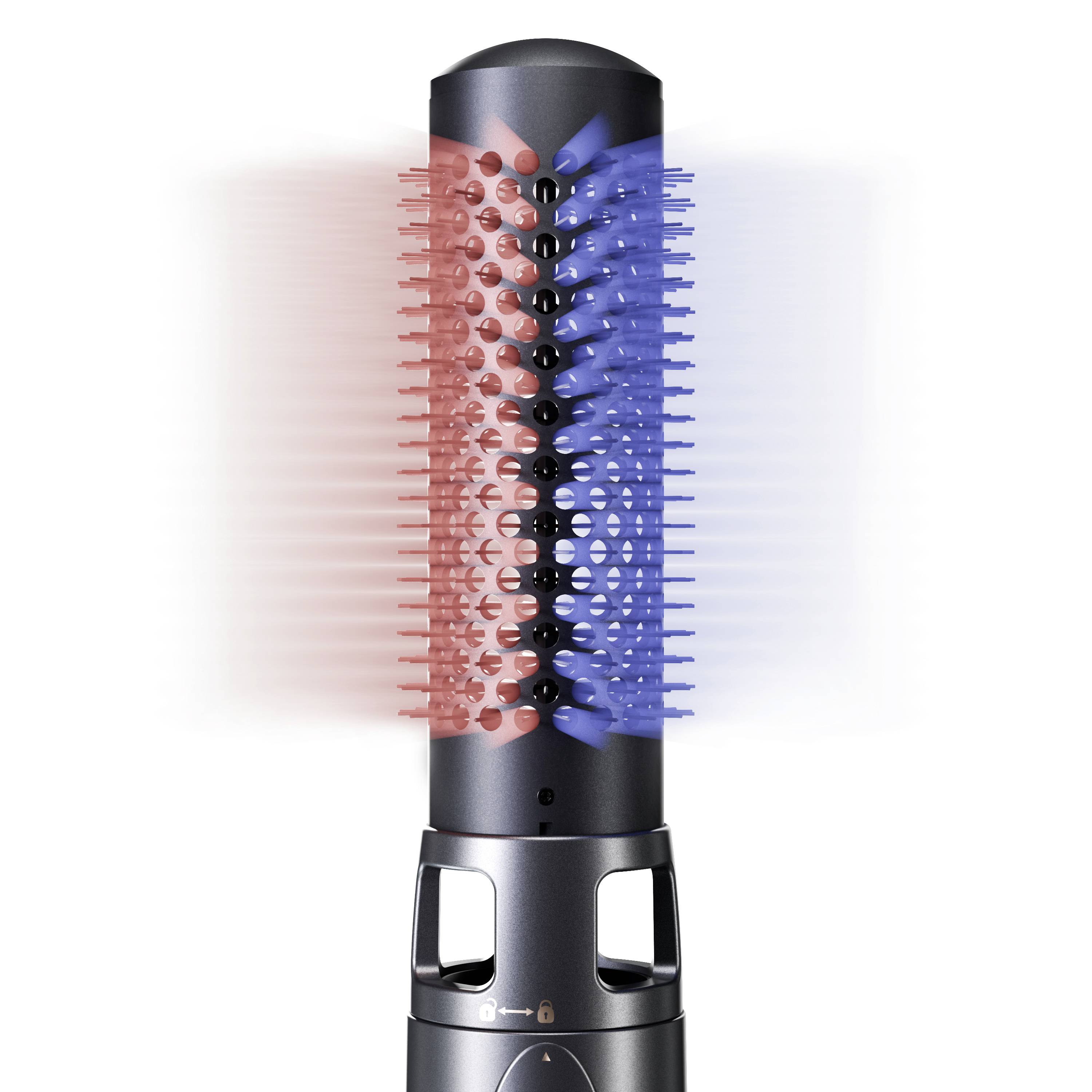 Carrera Beauty 02663 Warmluftbürste Schwarz mit Ionisierung