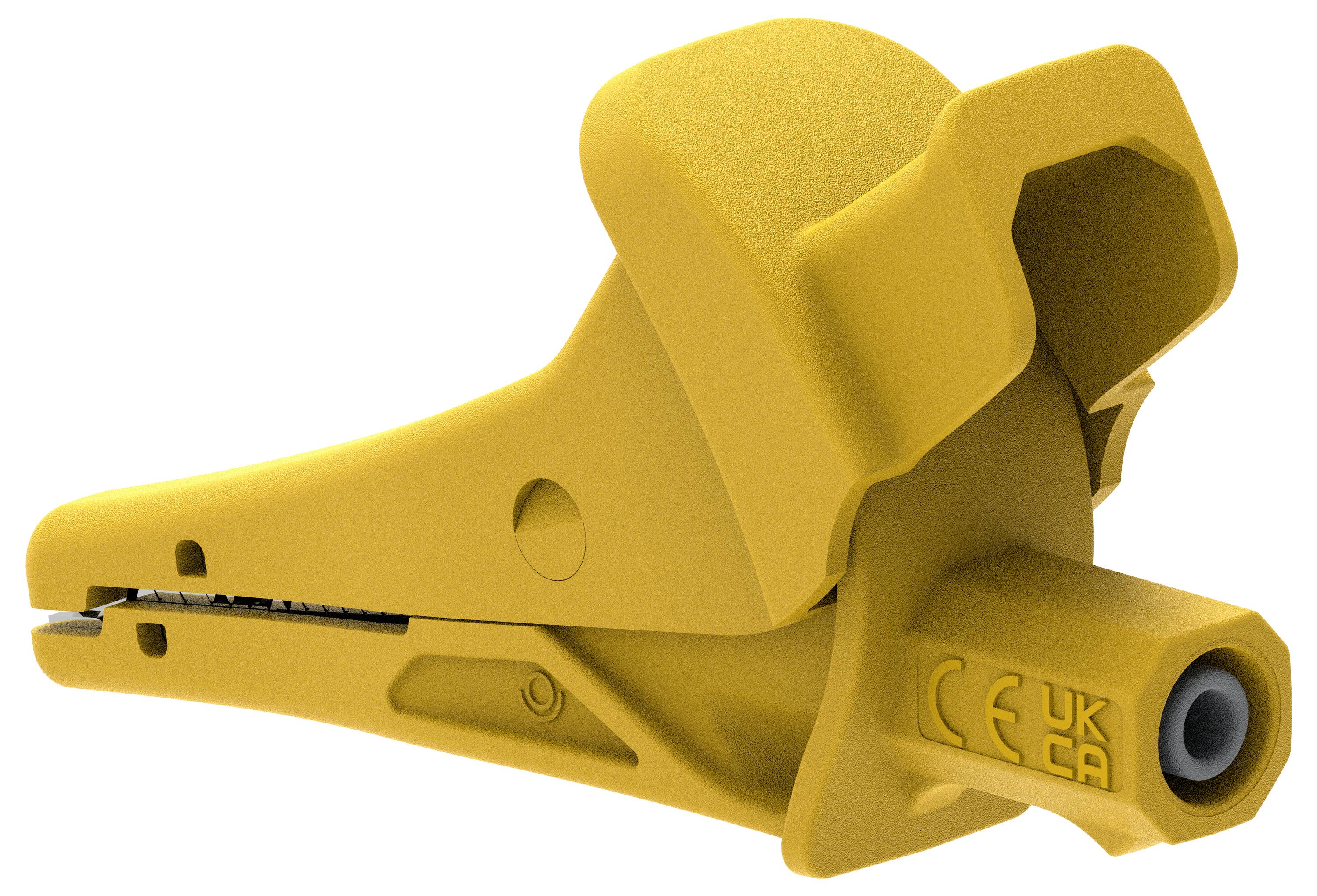 Electro PJP 5104-IEC-CD1-J Krokodilklemme Gelb Klemmbereich max.: 25mm Länge: 91mm 1St.