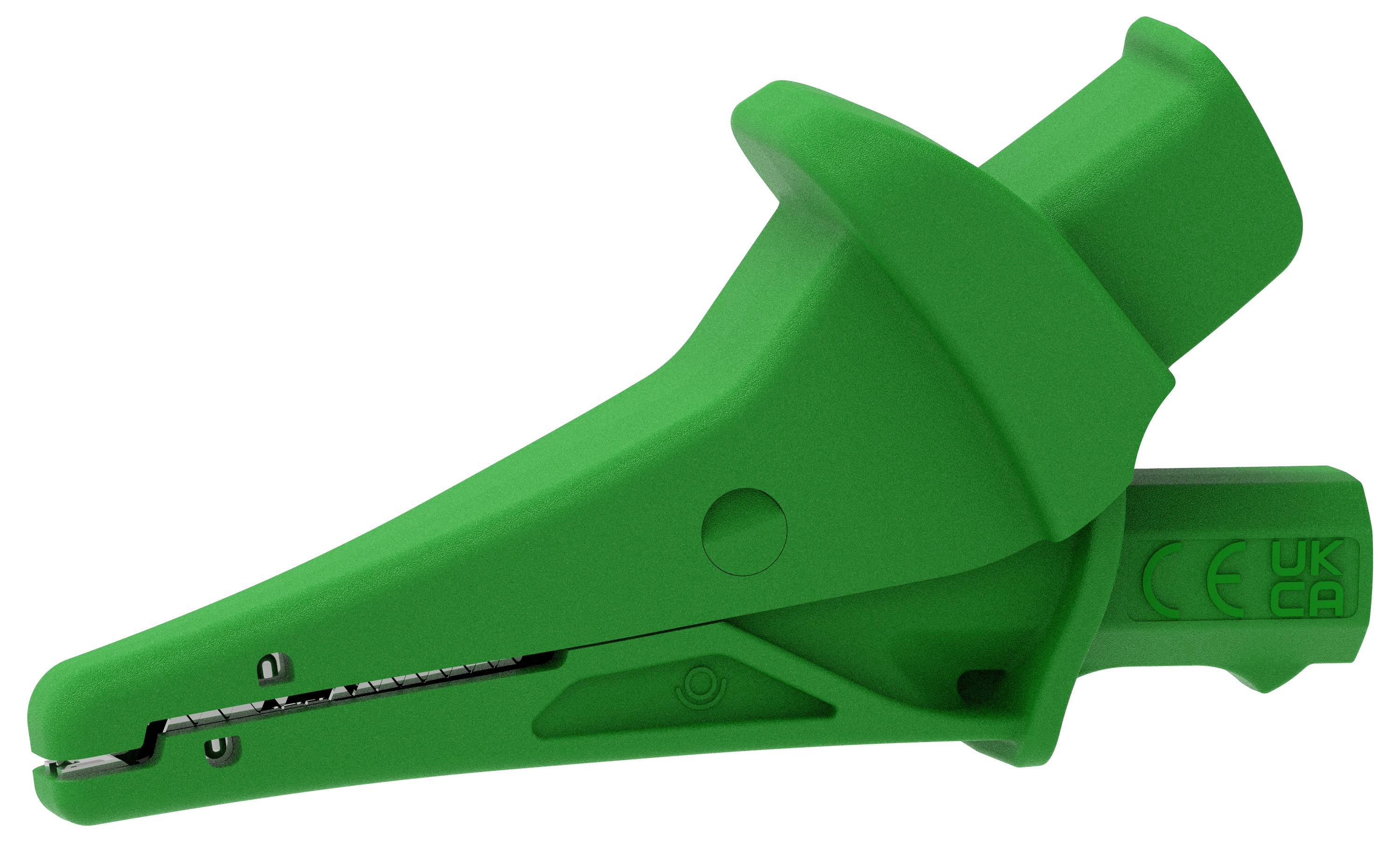 Electro PJP 5104-IEC-CD1-V Krokodilklemme Grün Klemmbereich max.: 25mm Länge: 91mm 1St.