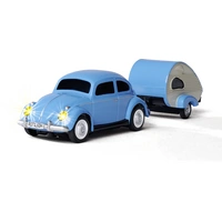 Carson Modellsport 500504148 VW Käfer mit Anhänger 1:87 RC Modellauto Elektro Straßenmodell inkl. Akku, Ladegerät und Carson Modellsport 500504148 VW Käfer mit Anhänger 1:87 RC Modellauto Elektro Straßenmodell inkl. Akku, Ladegerät und