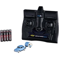 Carson Modellsport 500504148 VW Käfer mit Anhänger 1:87 RC Modellauto Elektro Straßenmodell inkl. Akku, Ladegerät und Carson Modellsport 500504148 VW Käfer mit Anhänger 1:87 RC Modellauto Elektro Straßenmodell inkl. Akku, Ladegerät und