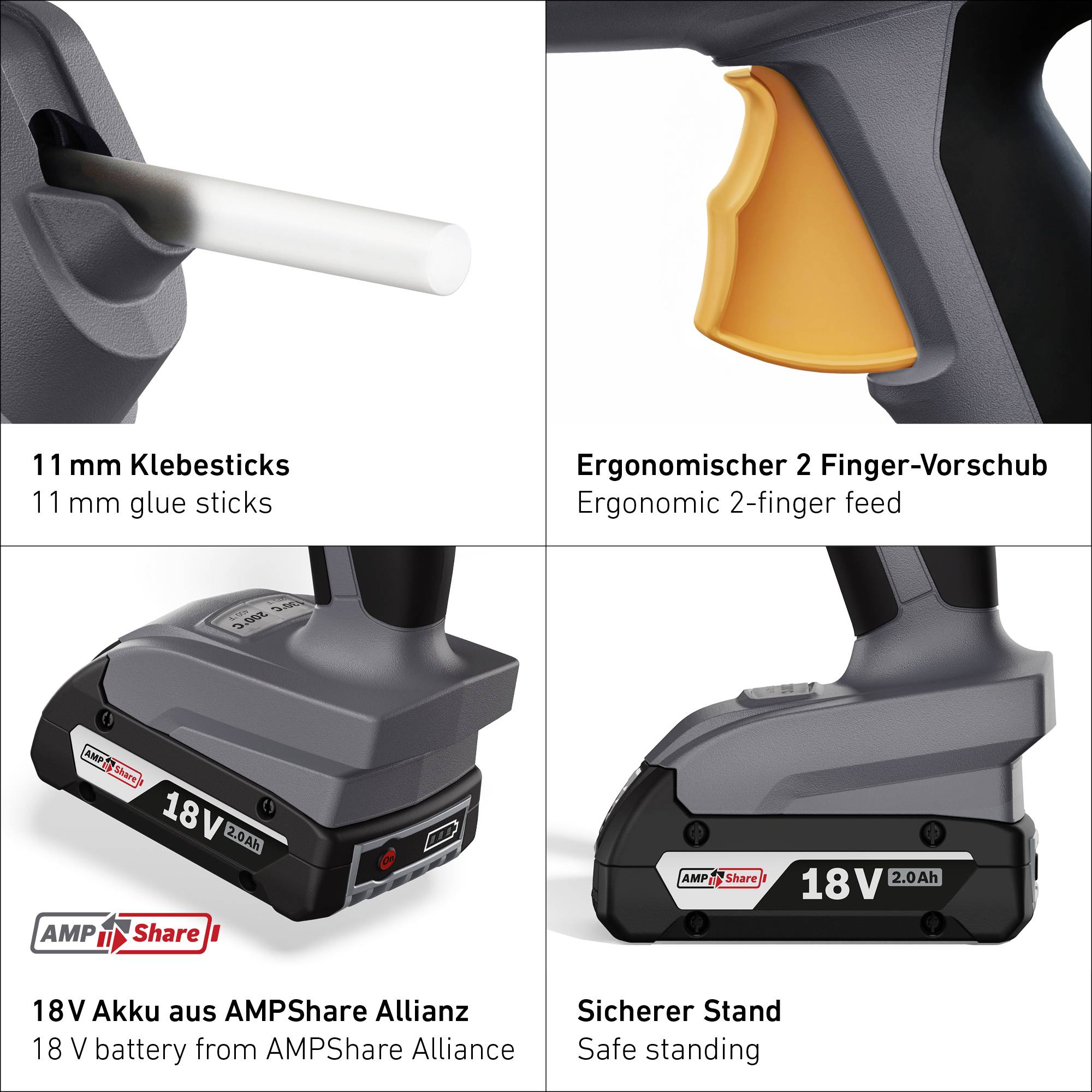 Steinel PRO MobileGlue 5011 AMP Akku Heißklebepistole 11mm 18V 1St.