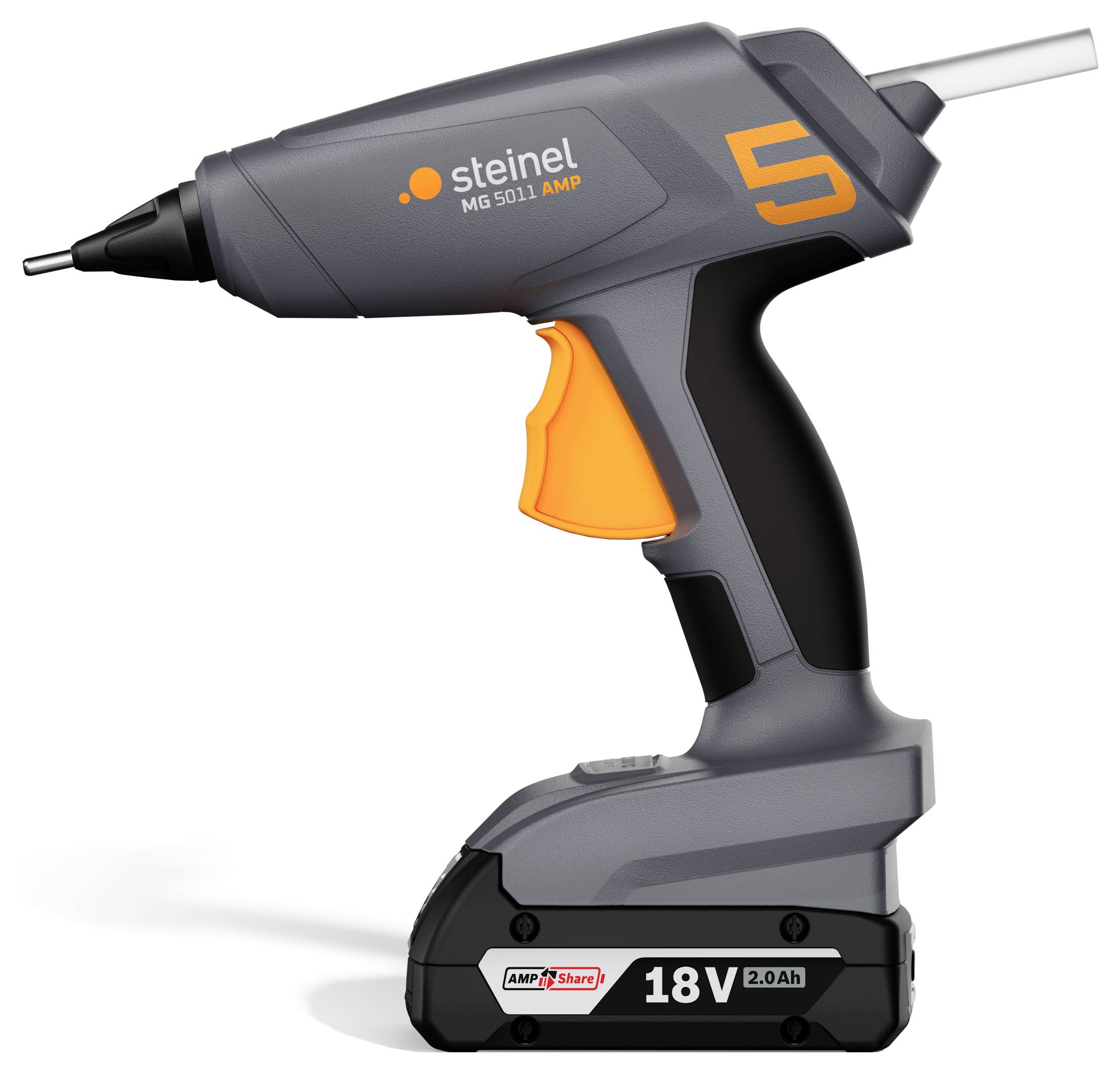 Steinel PRO MobileGlue 5011 AMP KF-SET Akku Heißklebepistole 11mm 18V 1St.