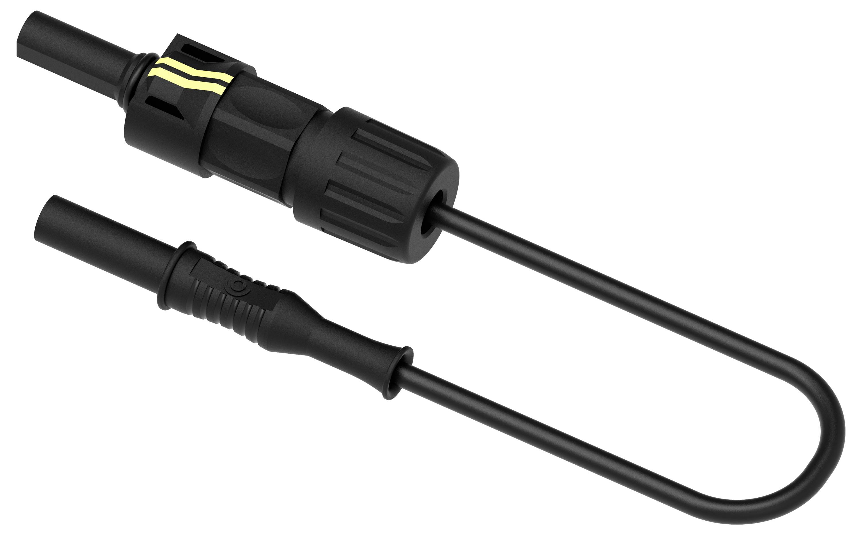 Electro PJP PVF2317-CD1-100N Messleitung 1m Schwarz 1St.