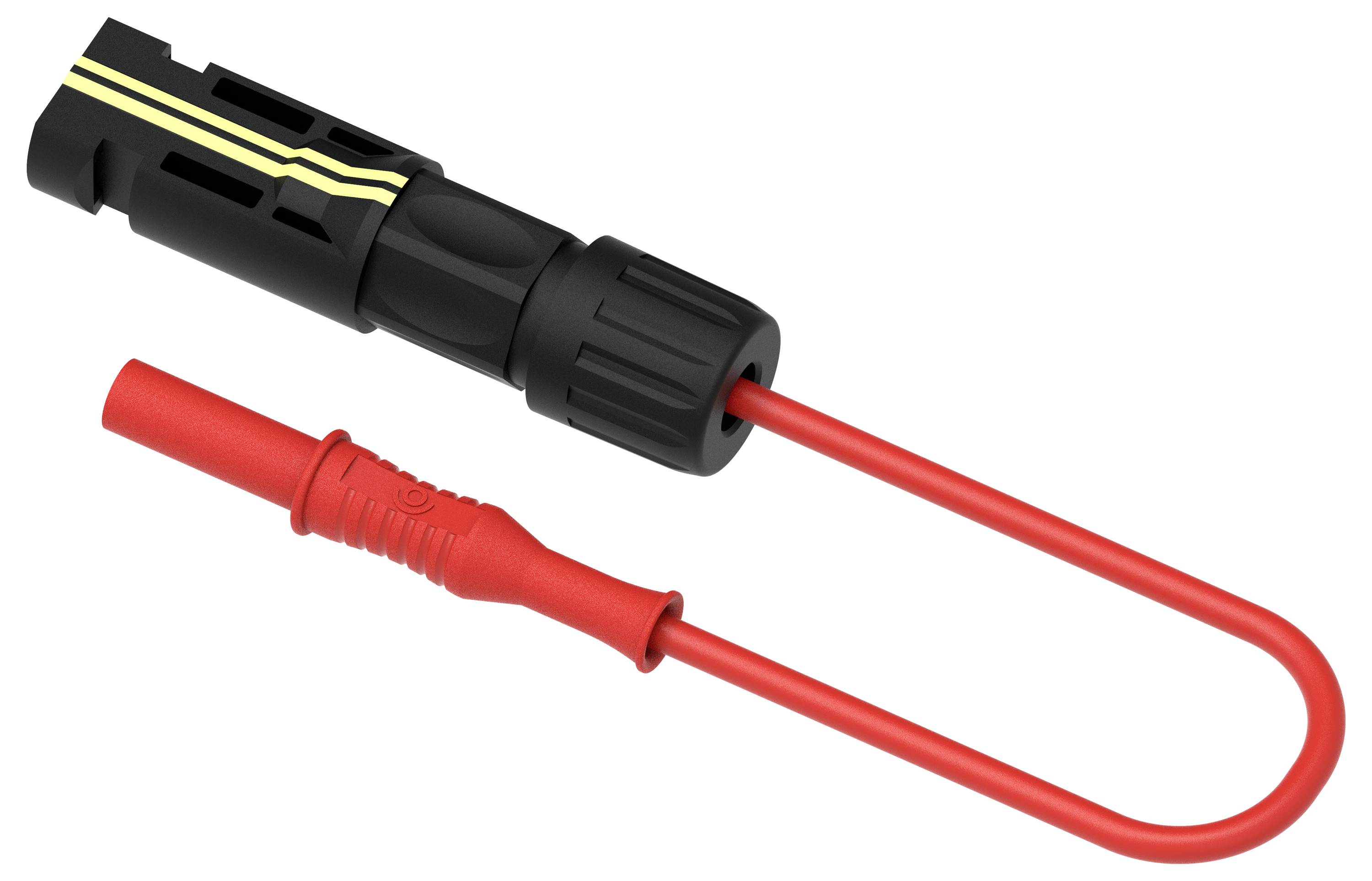 Electro PJP PVM2317-CD1-100R Messleitung 1m Rot, Schwarz 1St.