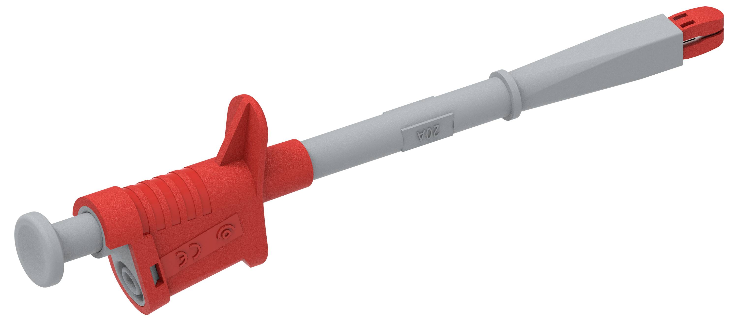 Electro PJP 6009-IEC-CD1-R Abgreifklemme Krokodilklemme CAT III 1000V Rot