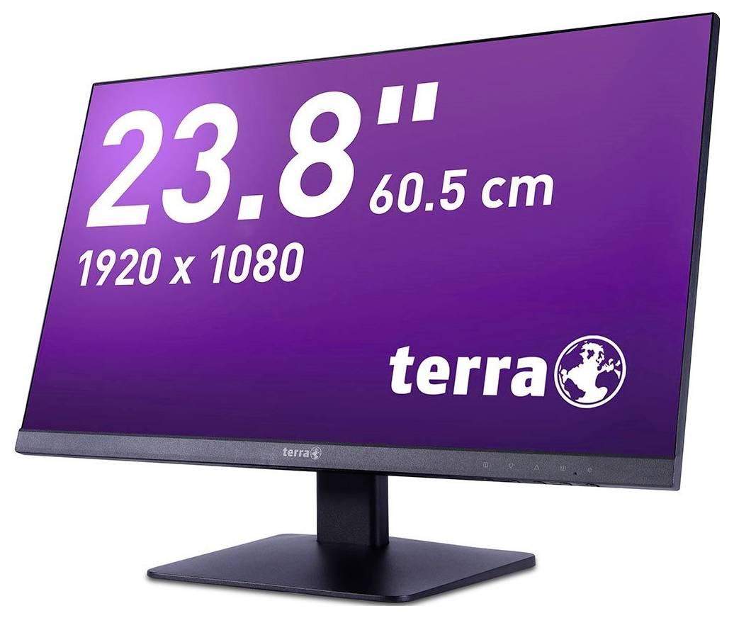 Ein Monitor mit der Aufschrift '23.8