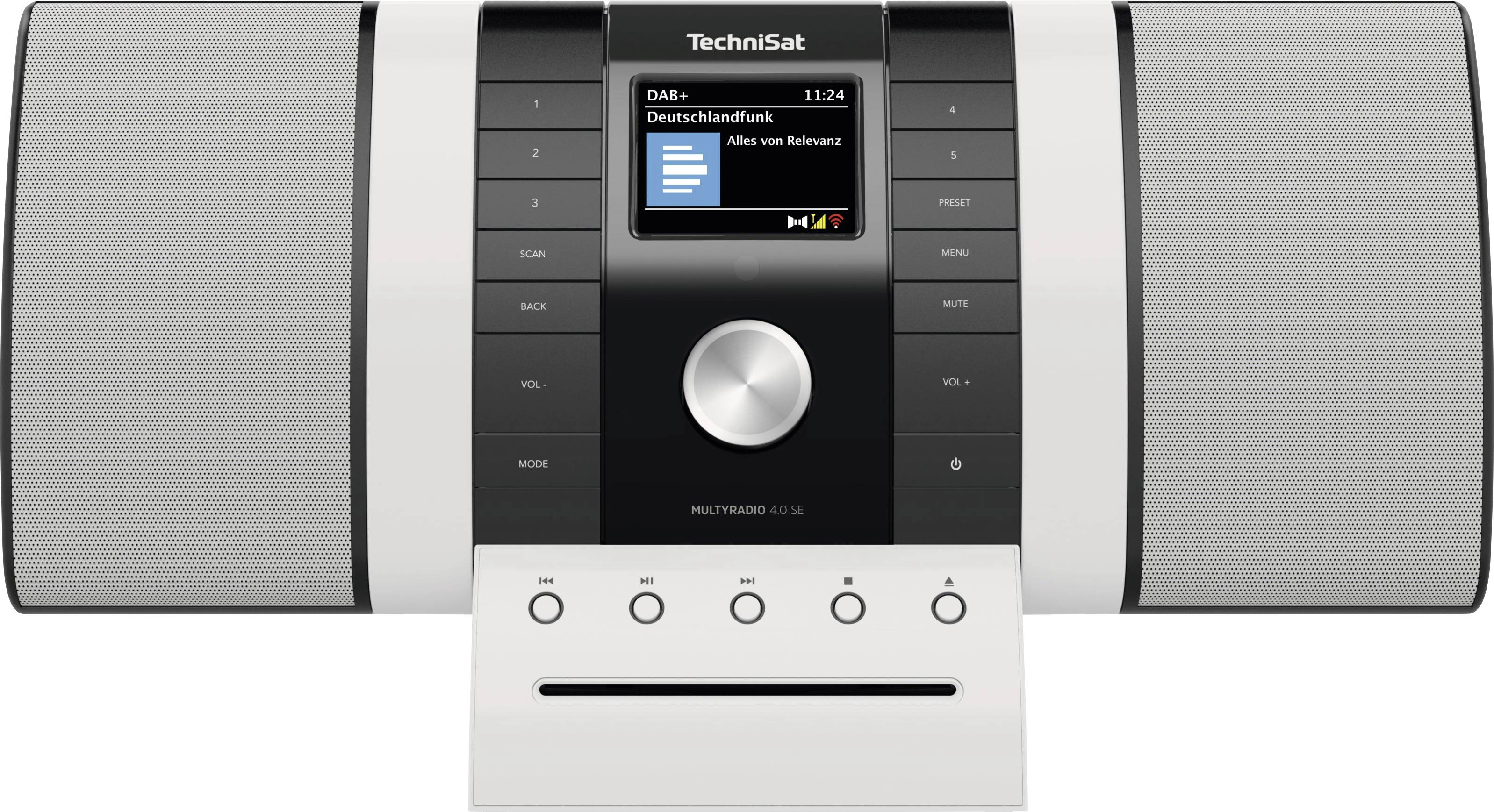 TechniSat MULTYRADIO 4.0 SE, schwarz/weiß Internet Tischradio DAB+, UKW Schwarz, Weiß