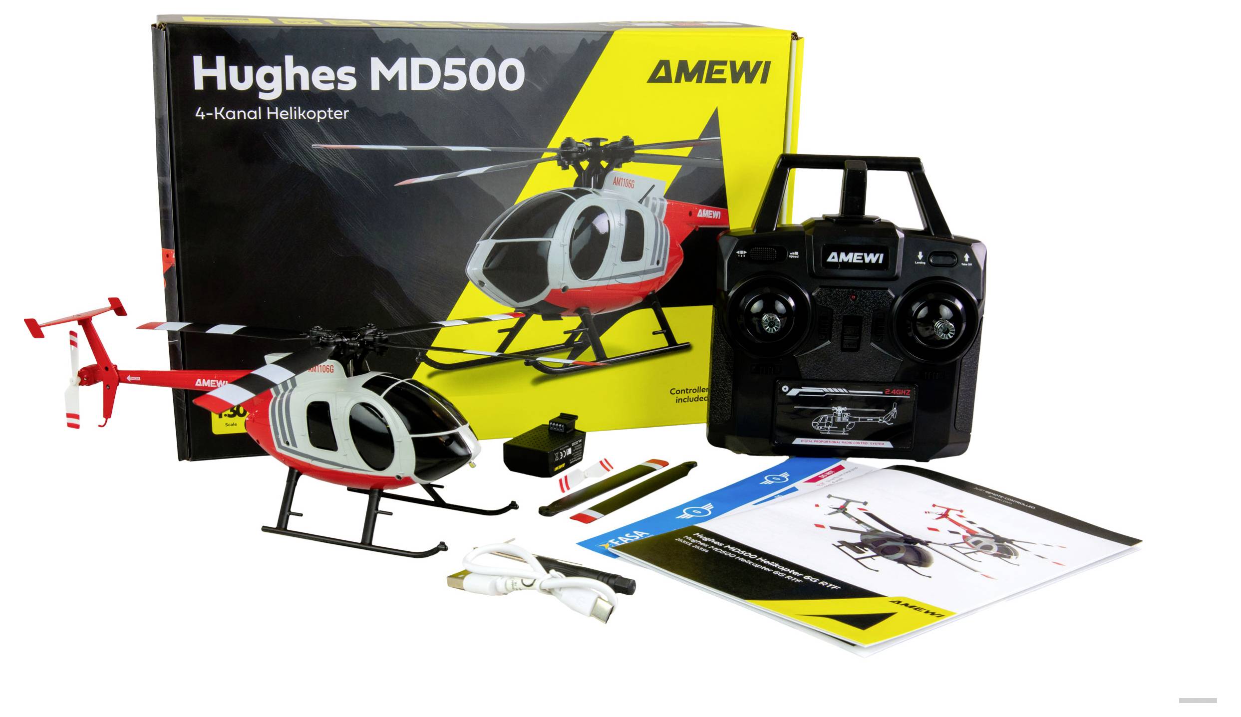 Amewi Hughes MD500 RC Hubschrauber RtF