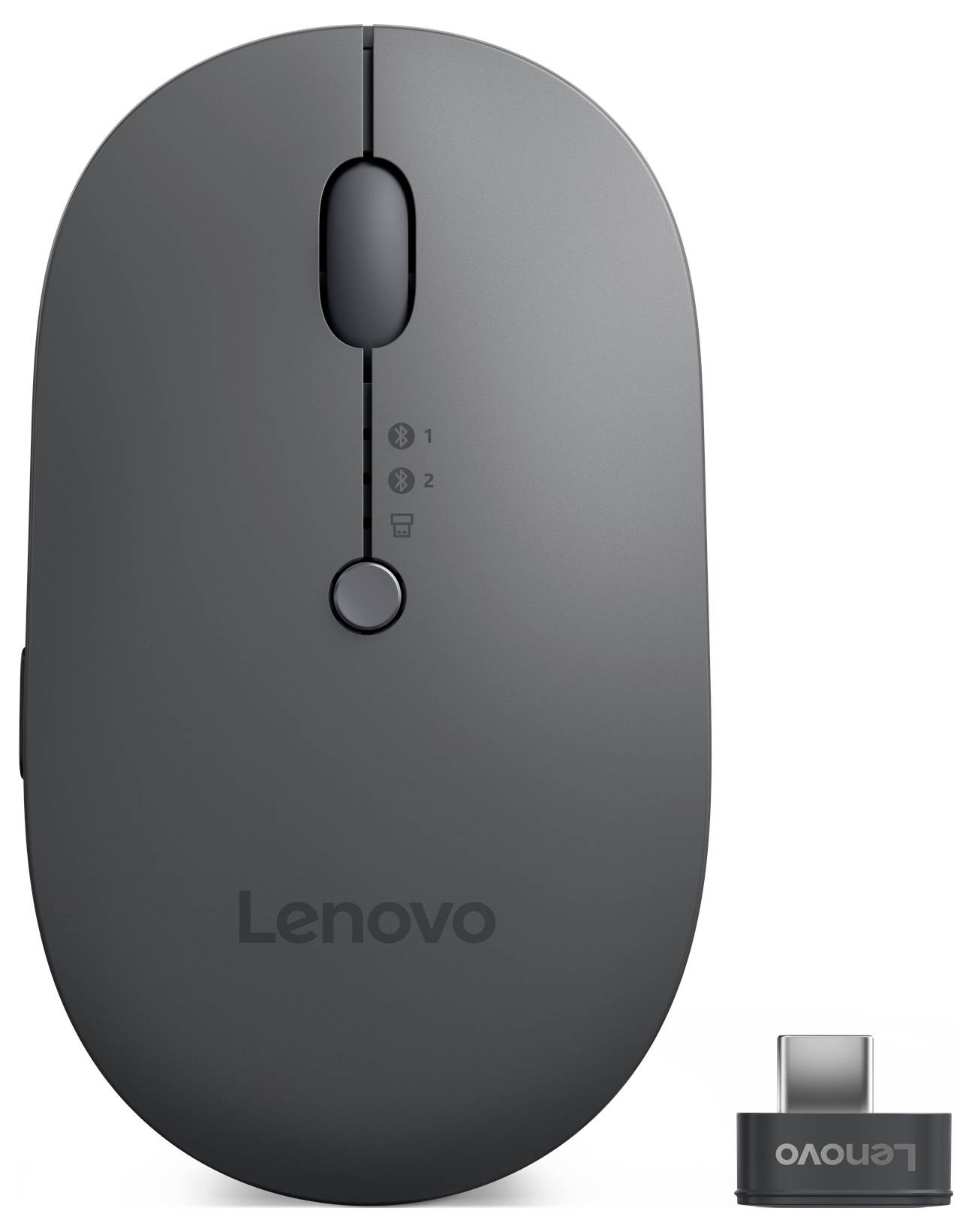 Lenovo X9 Edition Maus Bluetooth®, Funk Optisch Grau 5 Tasten 2400 dpi Geräuscharme Tasten, Integriertes Scrollrad