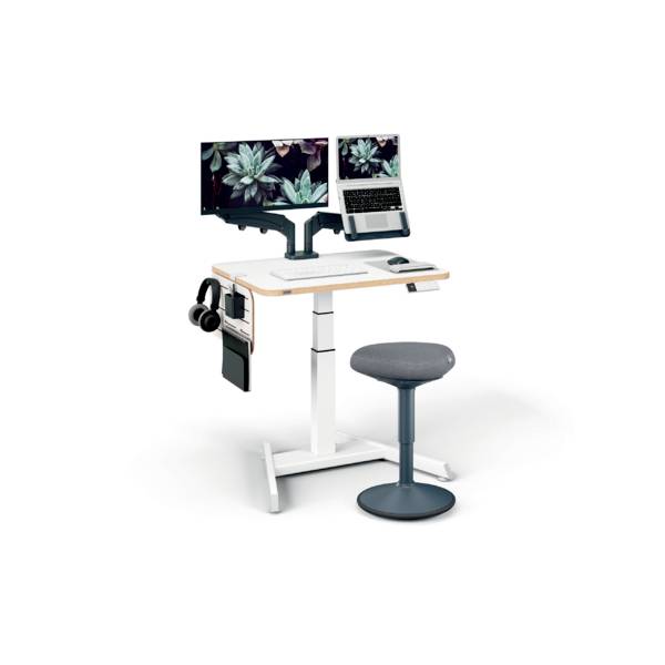 Leitz Ergo Mauspad Grau, Einfarbig, Handgelenkauflage, Anti-Rutsch-Basis Mauspad Ergonomisch Grau