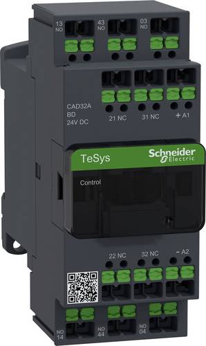 Schneider Hilfsschütz 3S+2Ö CAD32ABD Steurkontakte Spule 24VDC SnapIN