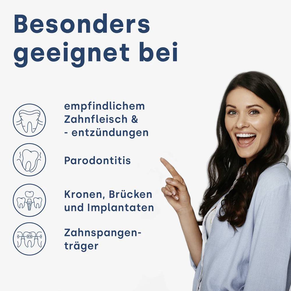 EmmiDent Metallic 66013 Elektrische Zahnbürste Schallzahnbürste Weiß, Blau (metallic)