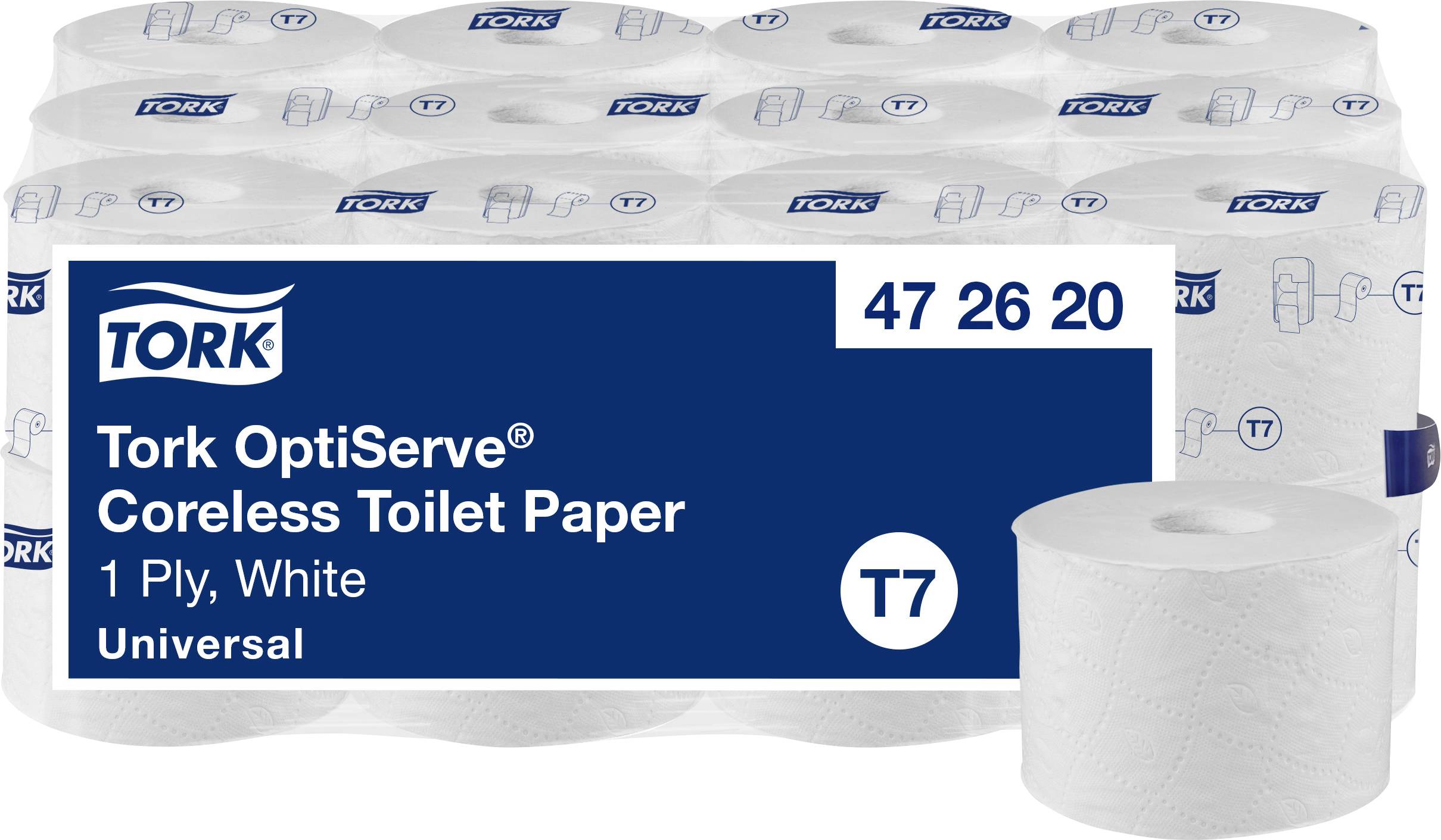 TORK Toilettenpapier T7-System 472620 Anzahl der Lagen: 1 lagig 24 St.