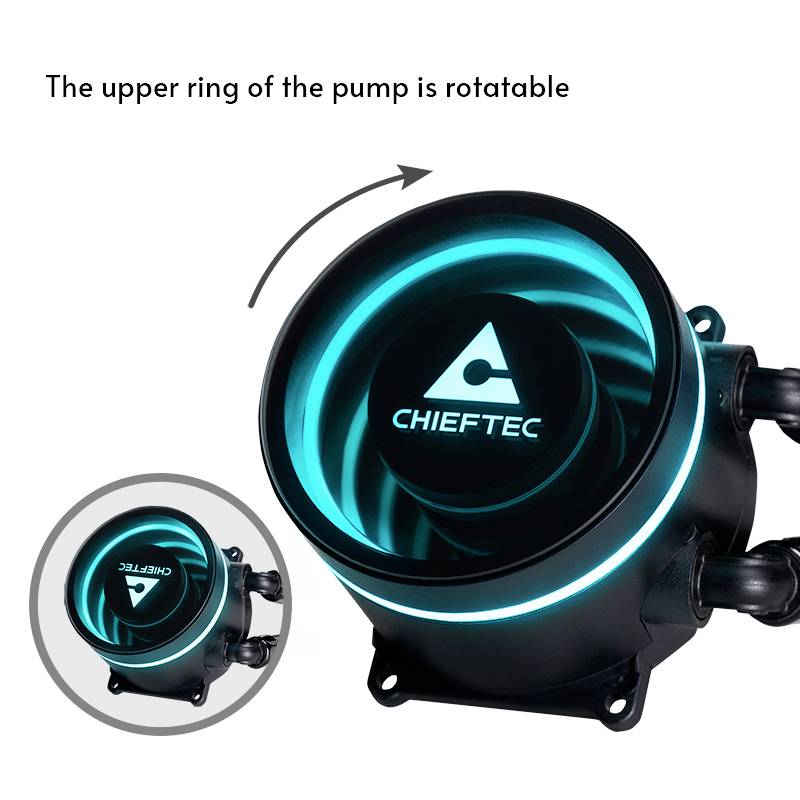 Chieftec Cooler Iceberg 240 Dark AiO Was Wasserkühlung-Chipkühler