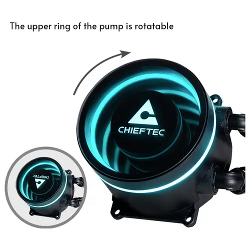 Chieftec Cooler Iceberg 240 RGB AiO Wass Wasserkühlung-Chipkühler Chieftec Cooler Iceberg 240 RGB AiO Wass Wasserkühlung-Chipkühler