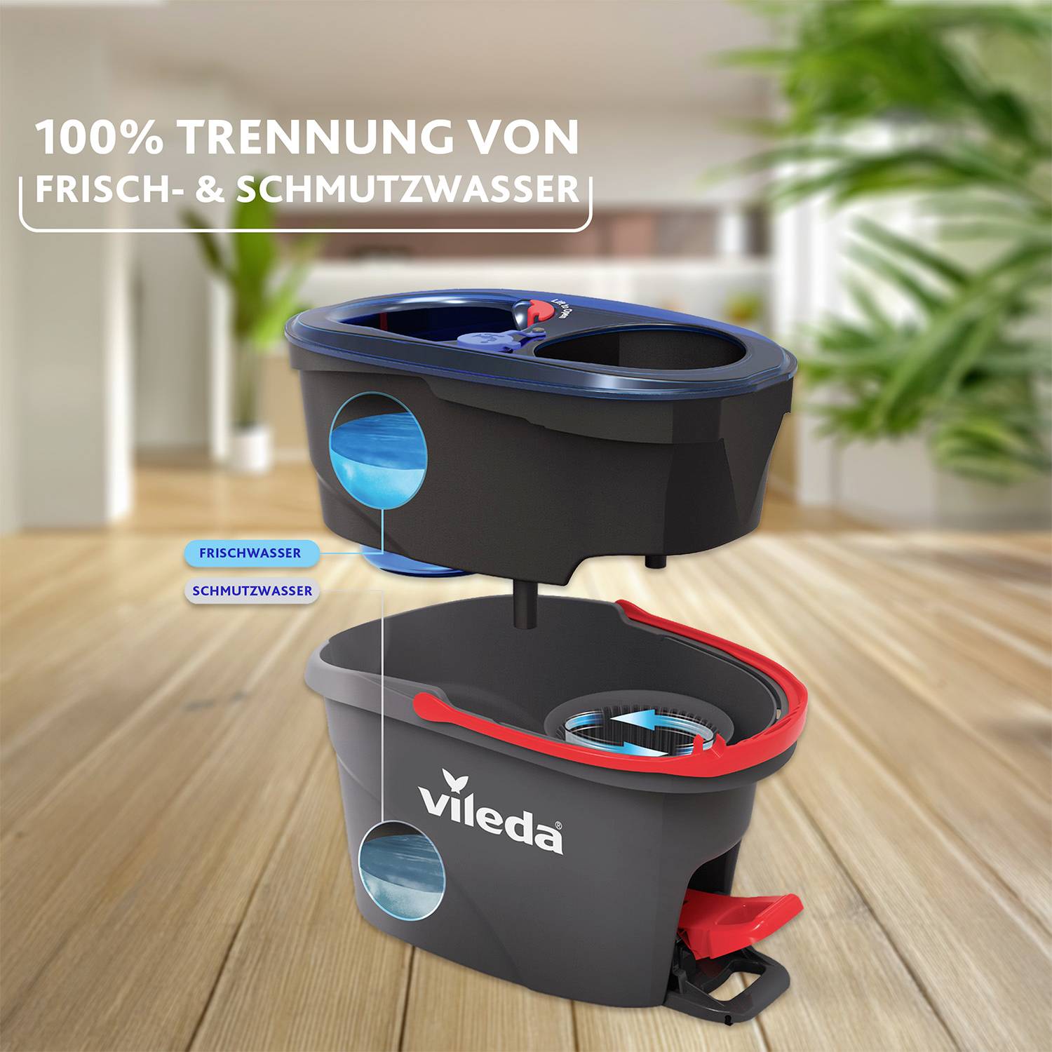 Vileda 178333 H2PRO Spin Mop Bodenwischer 1 St.