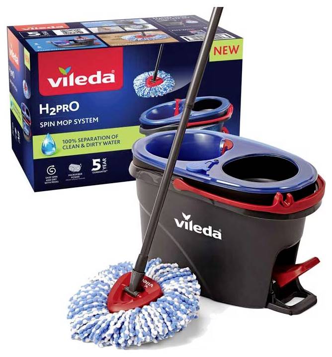 Vileda 178333 H2PRO Spin Mop Bodenwischer 1St.