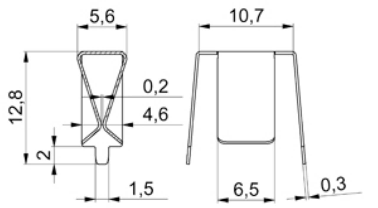 Vogt Verbindungstechnik 3867 Y Bz sn Präzisionsprüfstifthülse