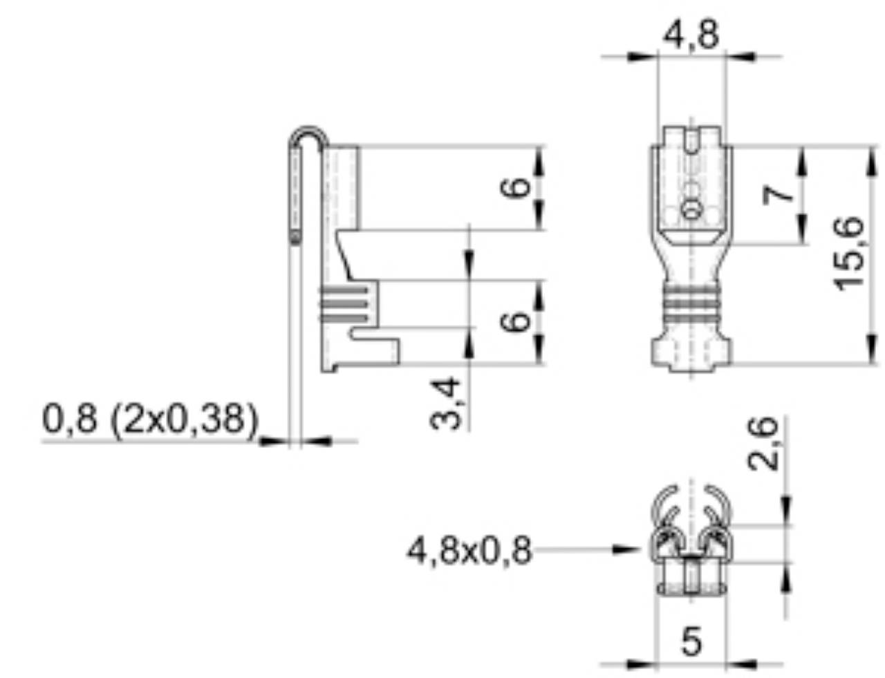 Vogt Verbindungstechnik 3829b.67 Flachsteckverteiler
