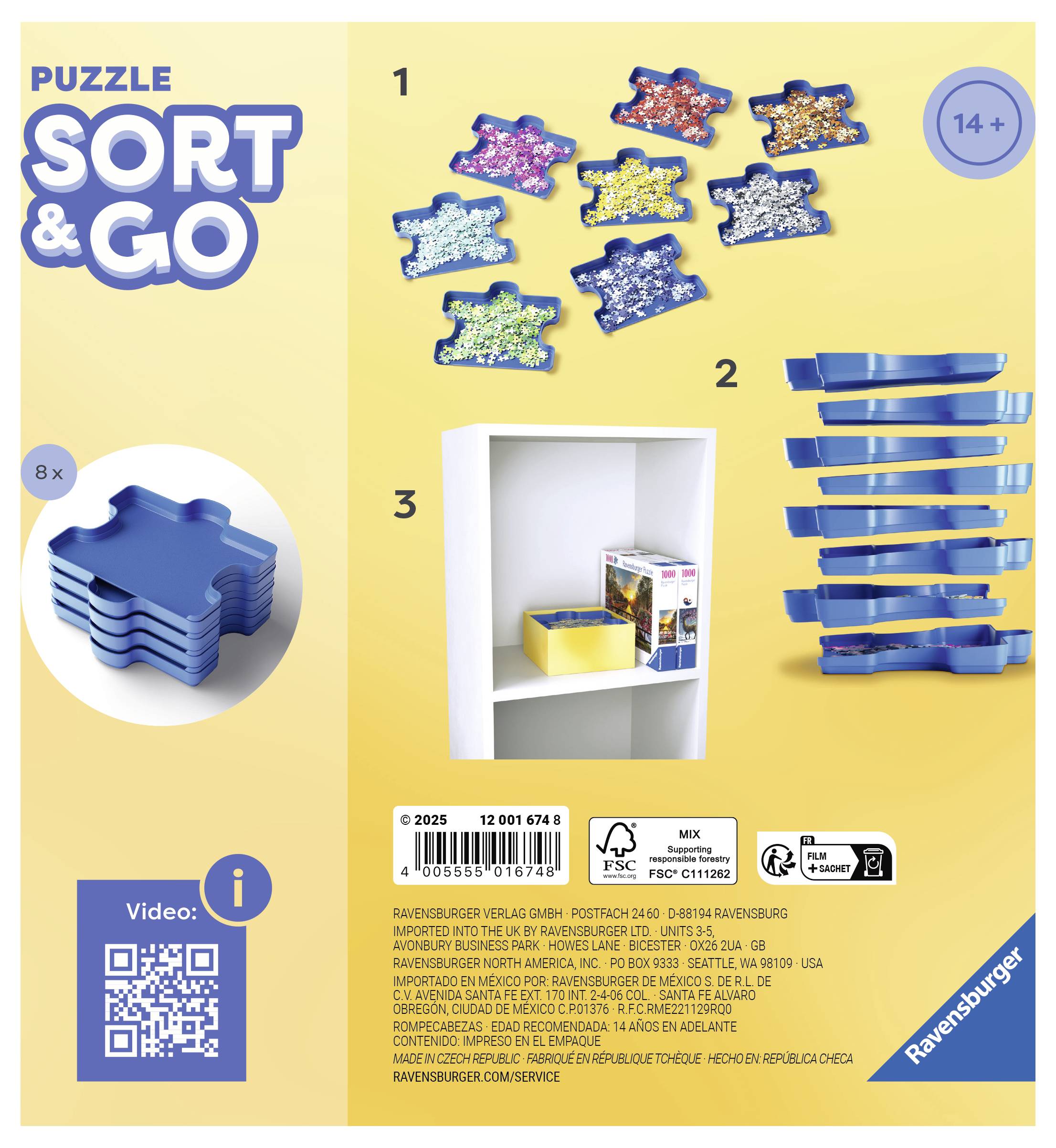 Ravensburger Puzzlezubehör - Puzzle Sort & Go 12001674 1St.