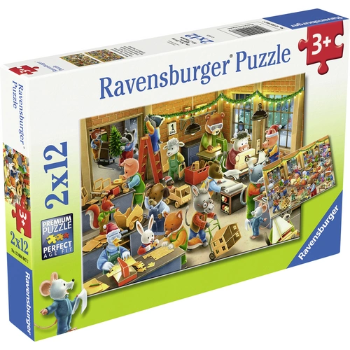 Kinderpuzzle 2x12 Teile - Weihnachtswerk 12004047 1St. Kinderpuzzle 2x12 Teile - Weihnachtswerk 12004047 1St.