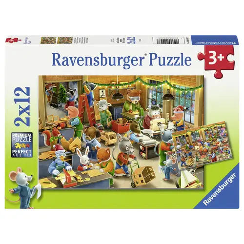 Kinderpuzzle 2x12 Teile - Weihnachtswerk 12004047 1St. Kinderpuzzle 2x12 Teile - Weihnachtswerk 12004047 1St.