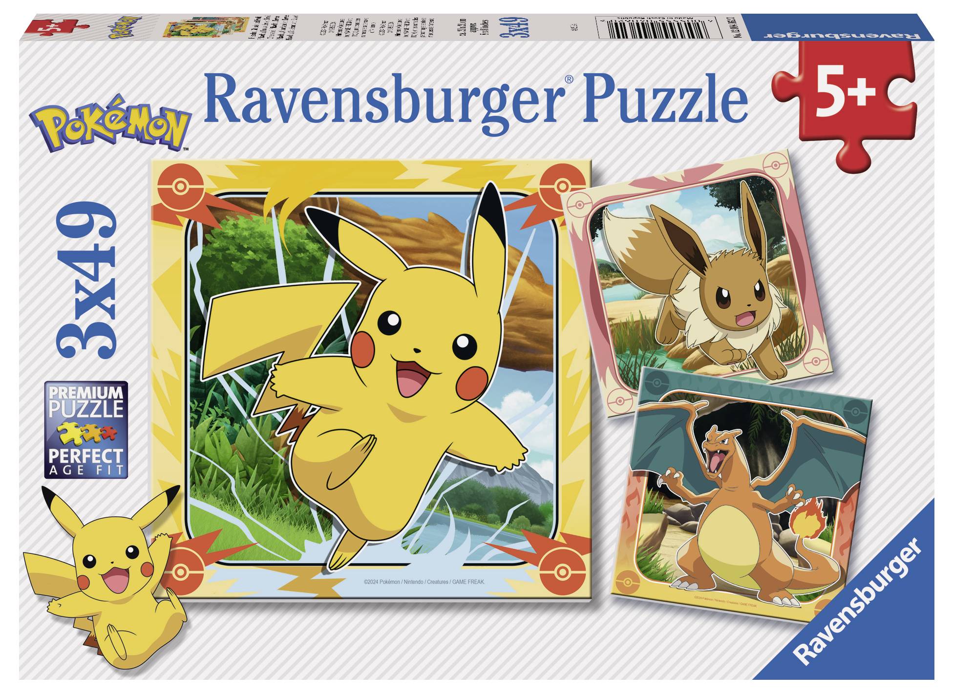 Kinderpuzzle 3x49 Teile - Pokémon 12004062 1 St.