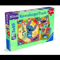 Kinderpuzzle 3x49 Teile - Disney Stitch 12004114 1St. Kinderpuzzle 3x49 Teile - Disney Stitch 12004114 1St.