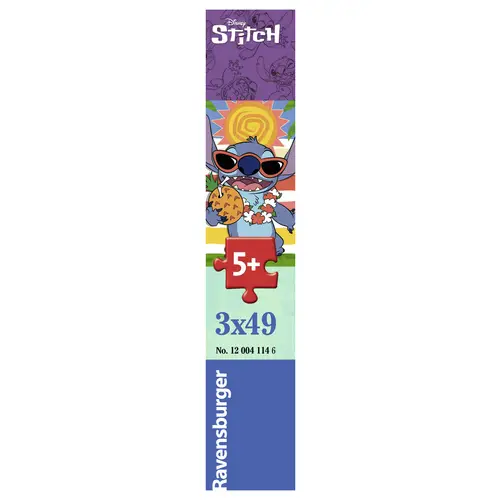 Kinderpuzzle 3x49 Teile - Disney Stitch 12004114 1St. Kinderpuzzle 3x49 Teile - Disney Stitch 12004114 1St.