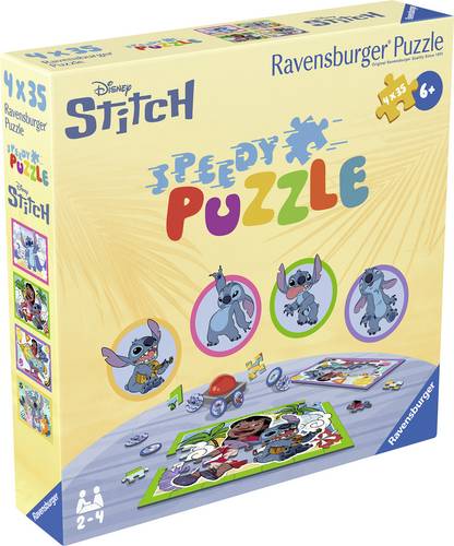Ravensburger Kinderpuzzle 4x35 Teile - Disney Stitch 12004178 1St.