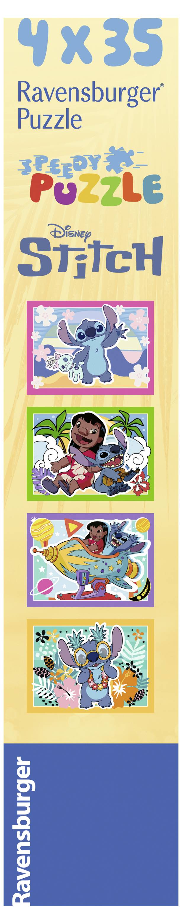 Ravensburger Kinderpuzzle 4x35 Teile - Disney Stitch 12004178 1 St.