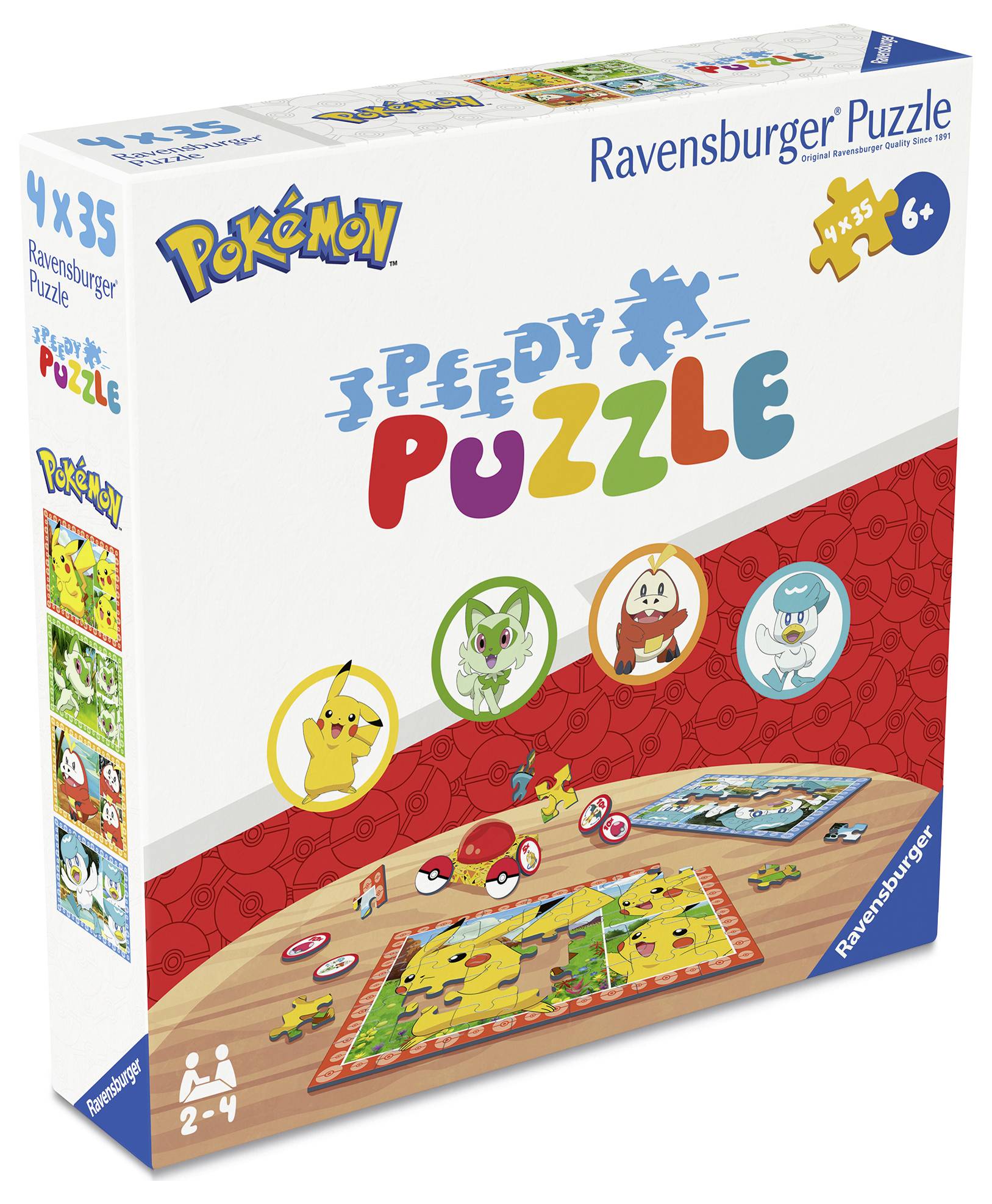 Kinderpuzzle 4x35 Teile - Pokémon - Speedy 12004179 1St.