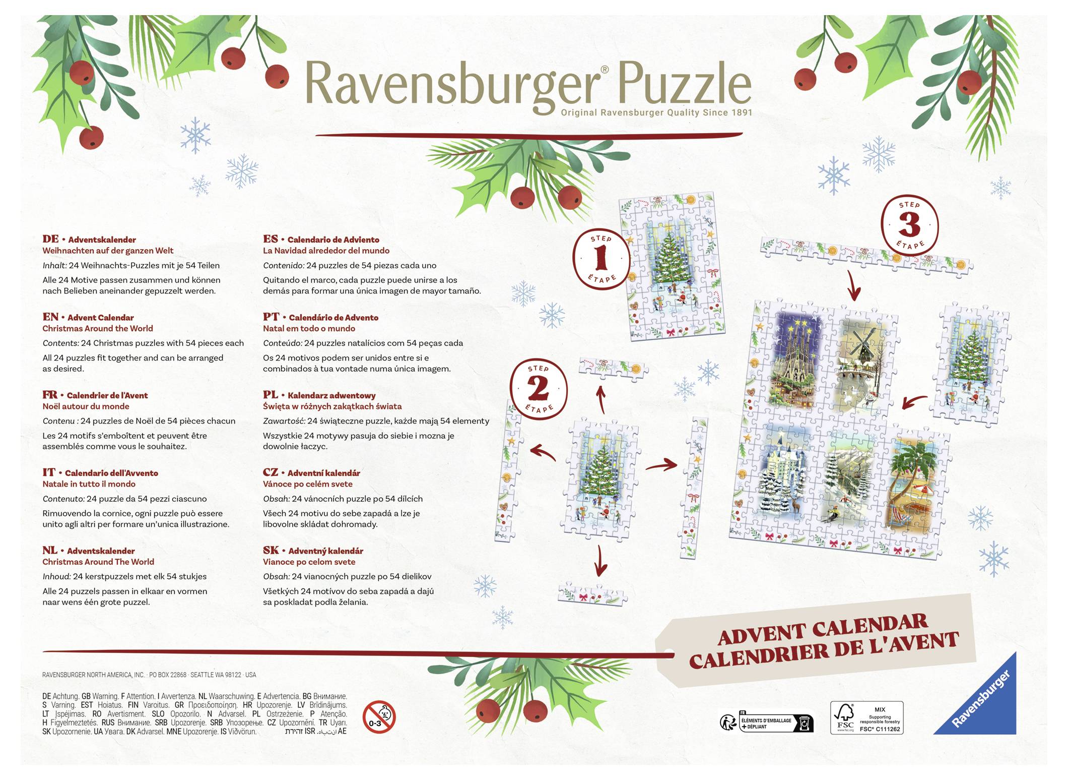 Ravensburger Spielwaren Adventskalender Altersklasse ab 12 Jahre
