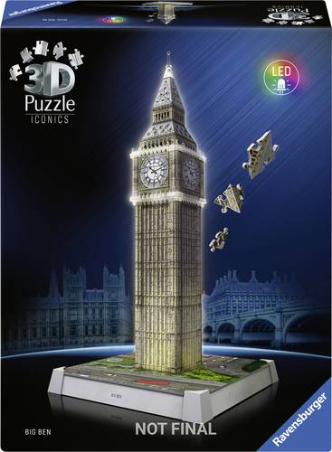 3D Puzzle Iconics: Big Ben - mit Licht 12008025 1St.