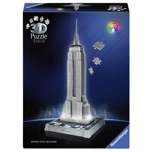 Ravensburger 3D Puzzle Iconics: Empire State Building mit LED 12008026 1St. Ravensburger 3D Puzzle Iconics: Empire State Building mit LED 12008026 1St.